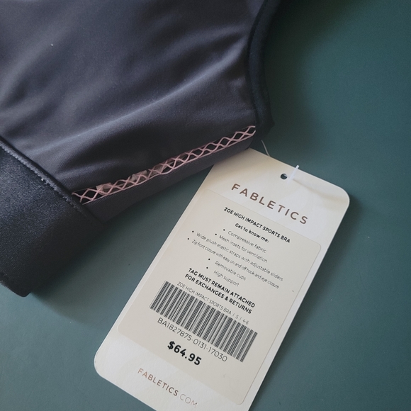 NWT Zoe fabletics sports bra - Picture 6 of 7
